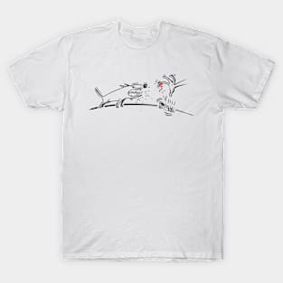 Dog biting the hand that feeds it T-Shirt